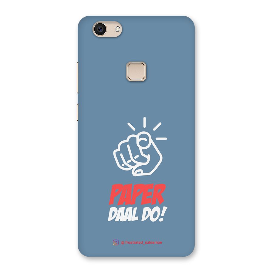 Paper Daal Do SteelBlue Back Case for Vivo V7