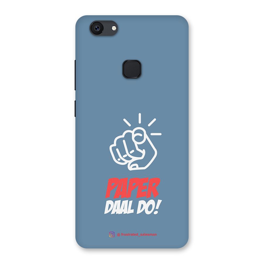 Paper Daal Do SteelBlue Back Case for Vivo V7 Plus