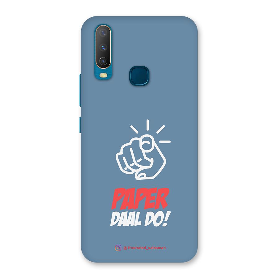 Paper Daal Do SteelBlue Back Case for Vivo Y11