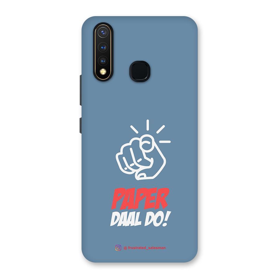 Paper Daal Do SteelBlue Back Case for Vivo Y19