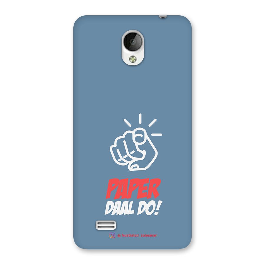 Paper Daal Do SteelBlue Back Case for Vivo Y21