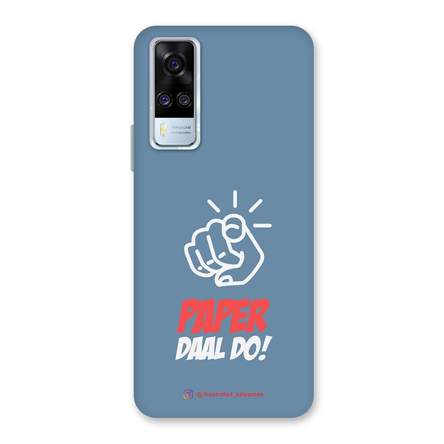 Paper Daal Do SteelBlue Back Case for Vivo Y31