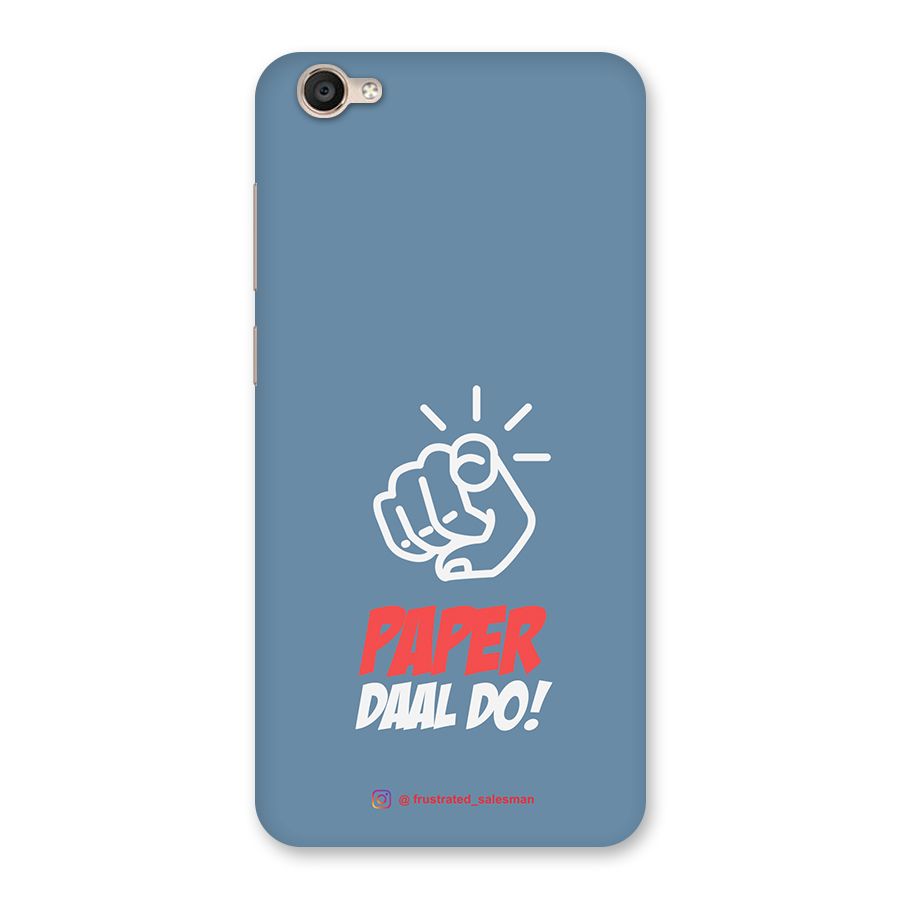 Paper Daal Do SteelBlue Back Case for Vivo Y55