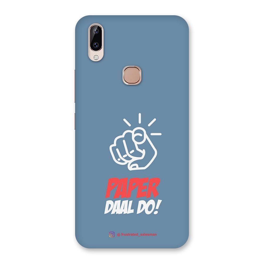 Paper Daal Do SteelBlue Back Case for Vivo Y83 Pro