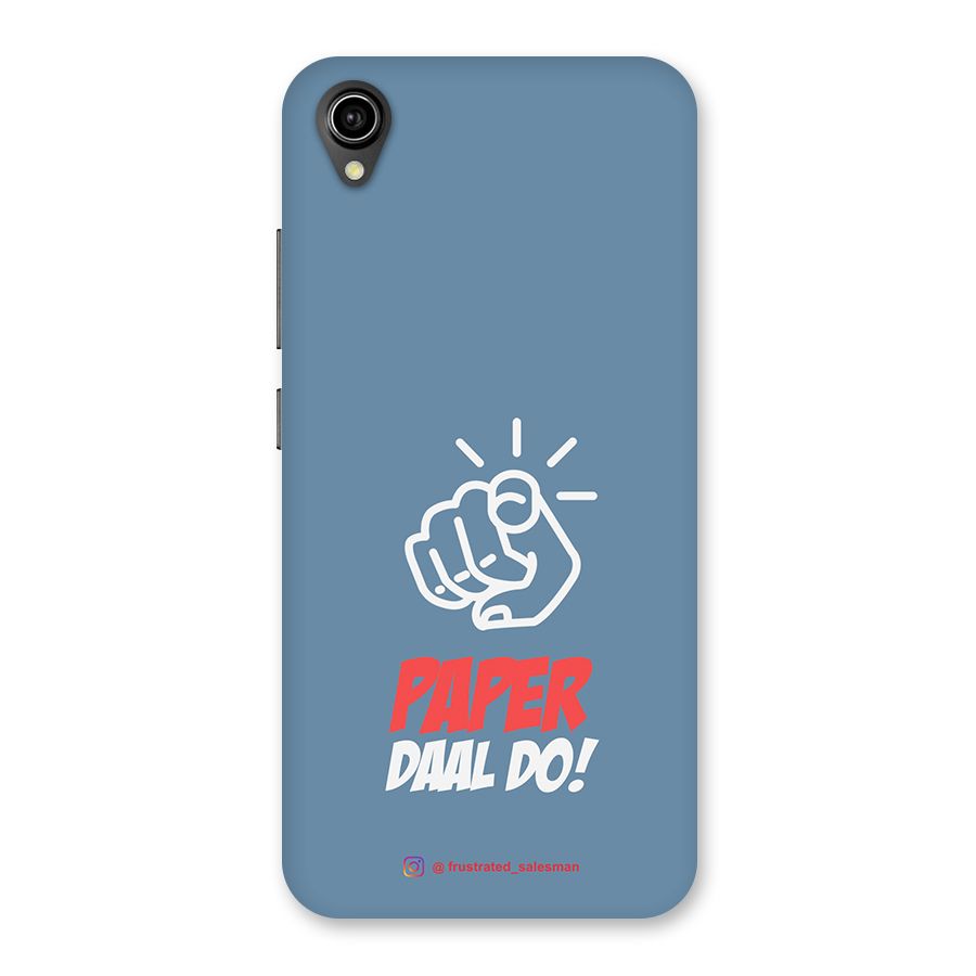Paper Daal Do SteelBlue Back Case for Vivo Y90