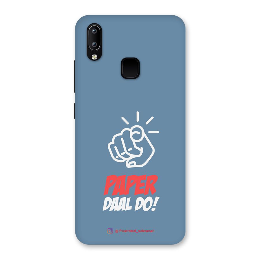 Paper Daal Do SteelBlue Back Case for Vivo Y93