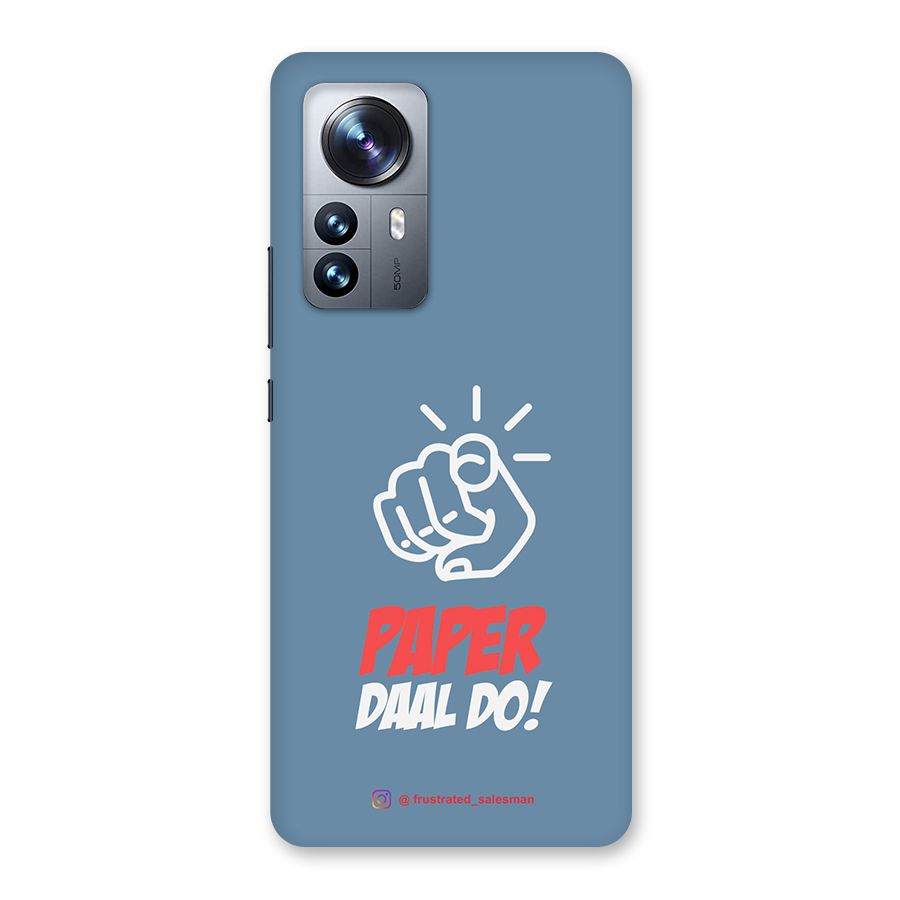 Paper Daal Do SteelBlue Back Case for Xiaomi 12 Pro
