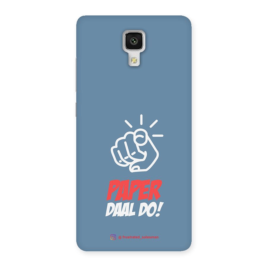 Paper Daal Do SteelBlue Back Case for Xiaomi Mi 4
