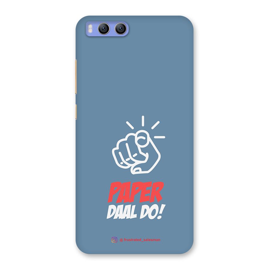 Paper Daal Do SteelBlue Back Case for Xiaomi Mi 6