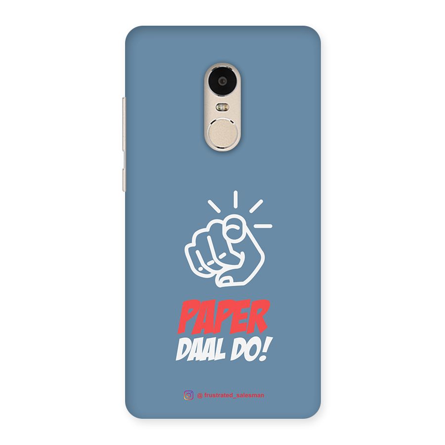 Paper Daal Do SteelBlue Back Case for Xiaomi Redmi Note 4