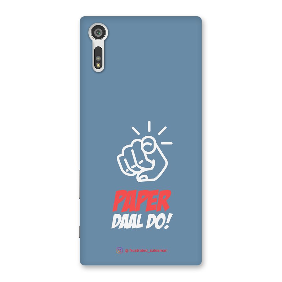 Paper Daal Do SteelBlue Back Case for Xperia XZ
