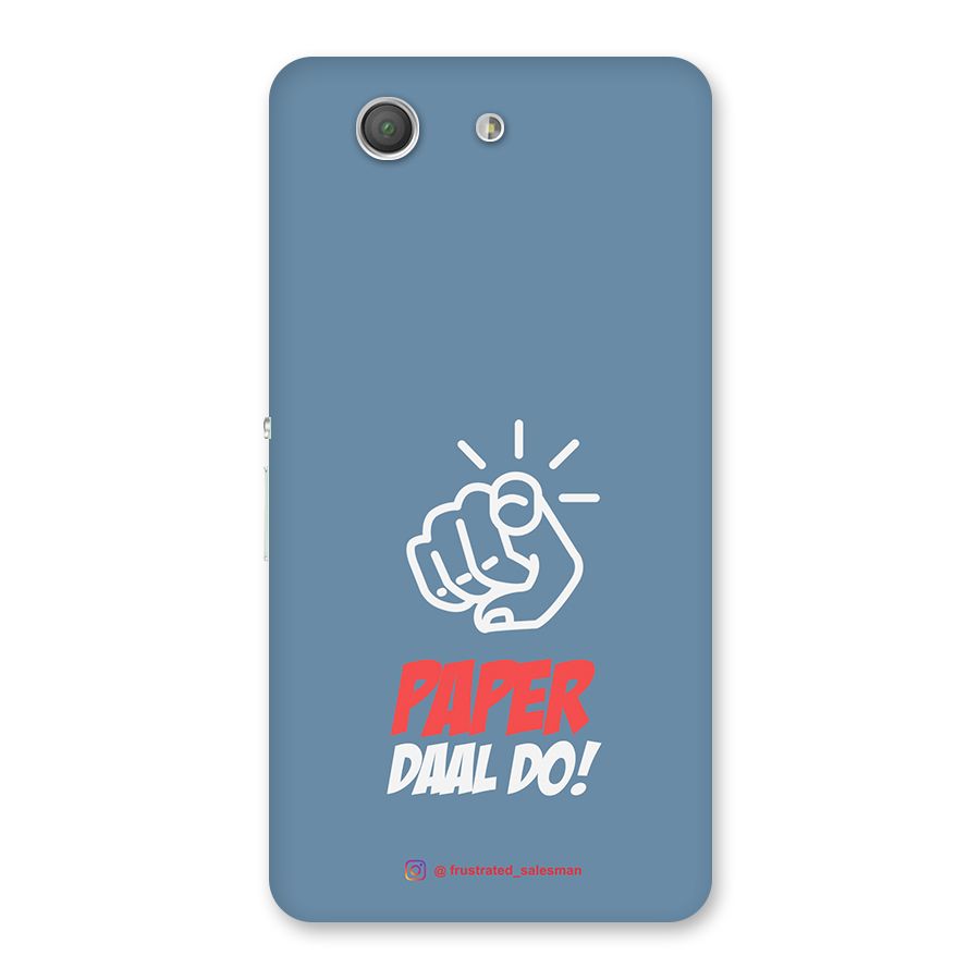 Paper Daal Do SteelBlue Back Case for Xperia Z3 Compact