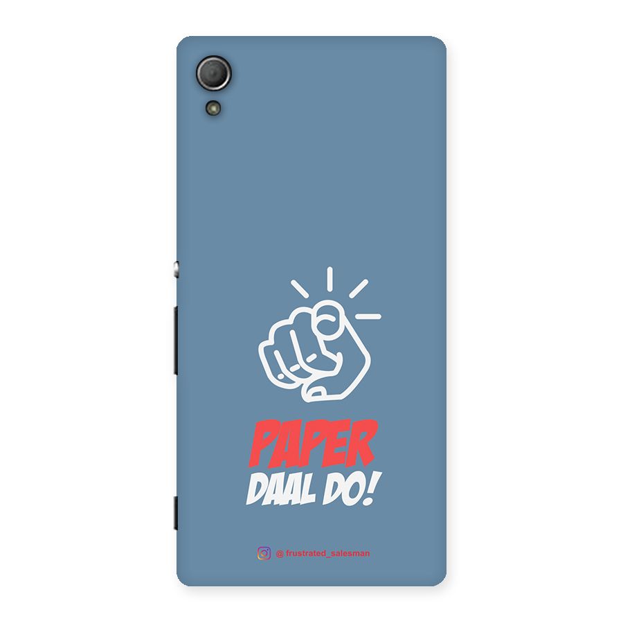 Paper Daal Do SteelBlue Back Case for Xperia Z3 Plus