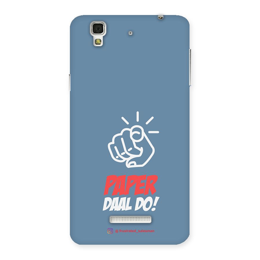 Paper Daal Do SteelBlue Back Case for YU Yureka Plus
