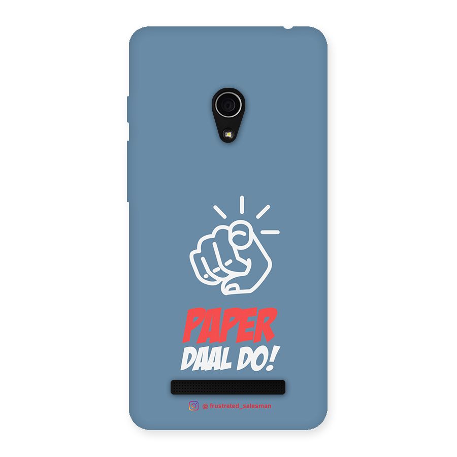 Paper Daal Do SteelBlue Back Case for Zenfone 5
