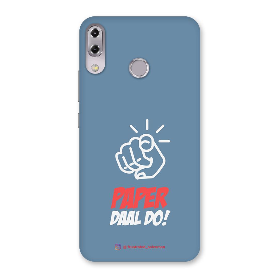Paper Daal Do SteelBlue Back Case for Zenfone 5Z