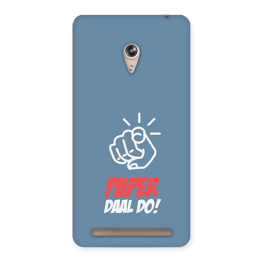 Paper Daal Do SteelBlue Back Case for Zenfone 6