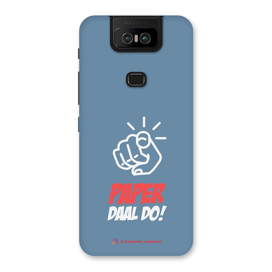 Paper Daal Do SteelBlue Back Case for Zenfone 6z