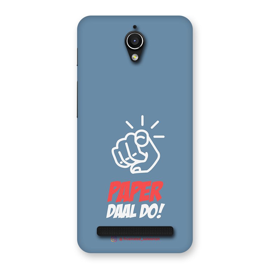 Paper Daal Do SteelBlue Back Case for Zenfone Go
