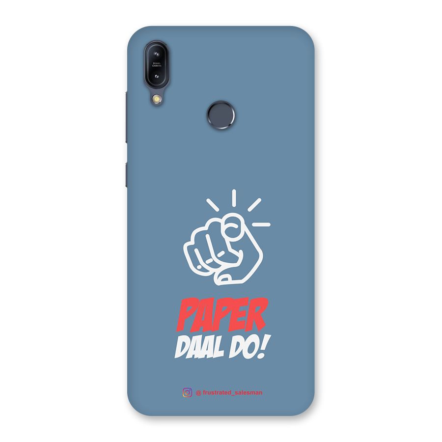 Paper Daal Do SteelBlue Back Case for Zenfone Max M2