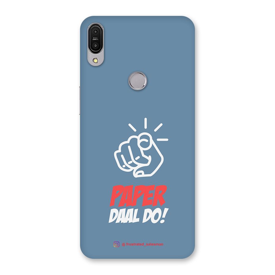 Paper Daal Do SteelBlue Back Case for Zenfone Max Pro M1