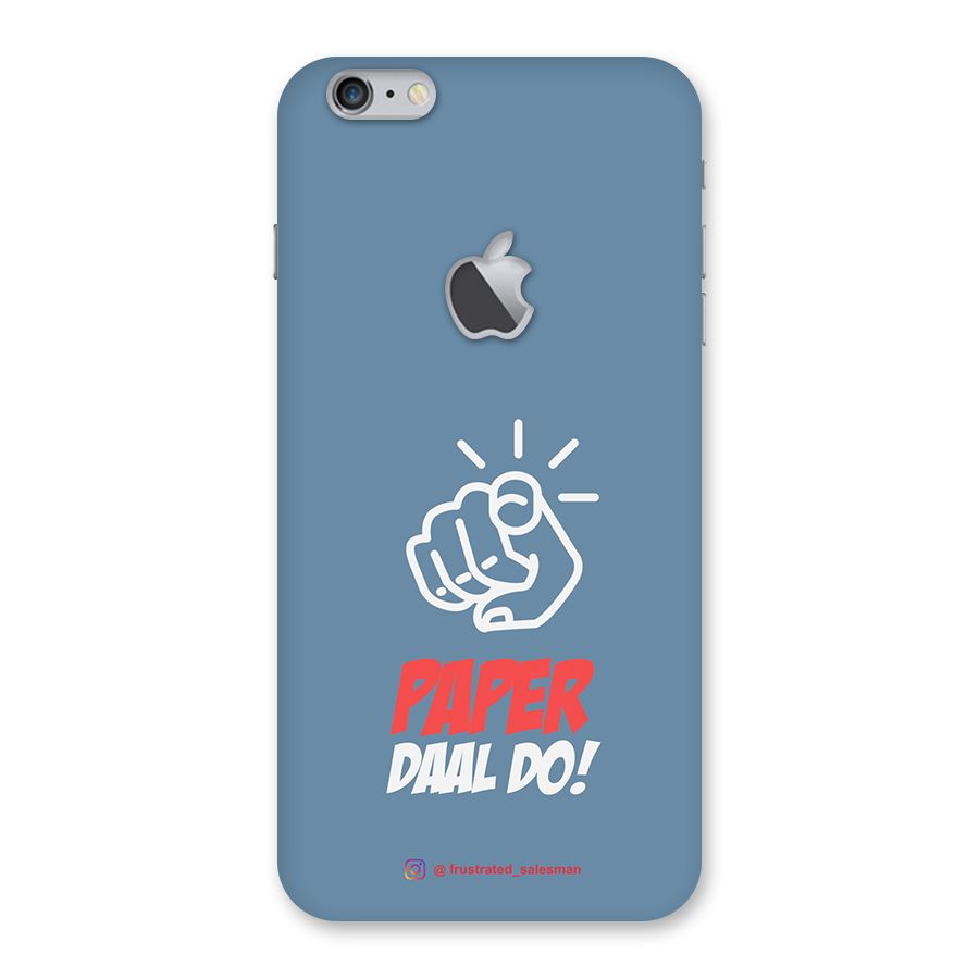 Paper Daal Do SteelBlue Back Case for iPhone 6 Plus 6S Plus Logo Cut