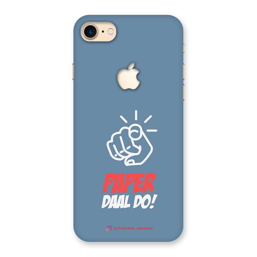 Paper Daal Do SteelBlue Back Case for iPhone 7 Apple Cut