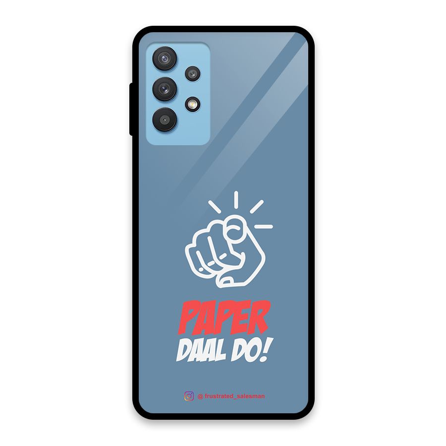 Paper Daal Do SteelBlue Glass Back Case for Galaxy M32 5G