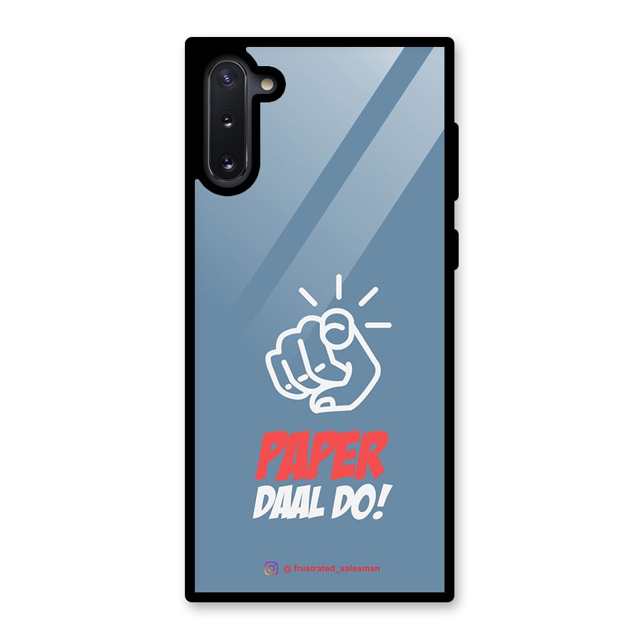 Paper Daal Do SteelBlue Glass Back Case for Galaxy Note 10