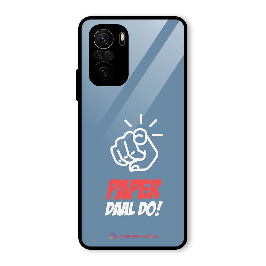 Paper Daal Do SteelBlue Glass Back Case for Mi 11X Pro