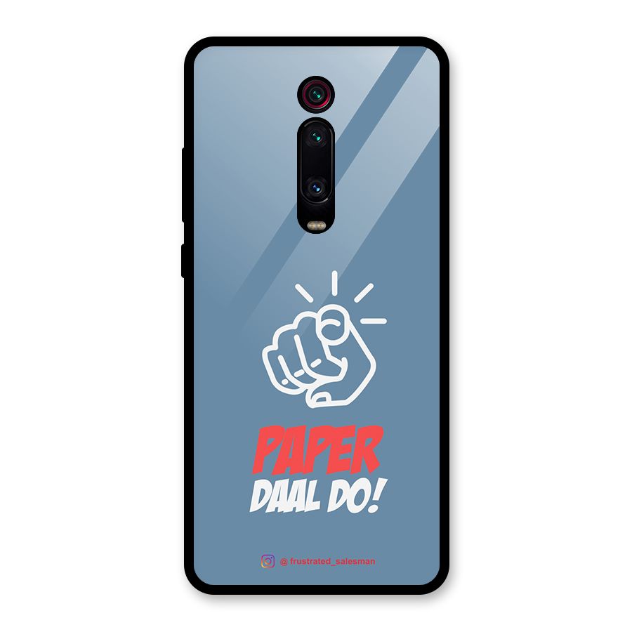 Paper Daal Do SteelBlue Glass Back Case for Redmi K20 Pro