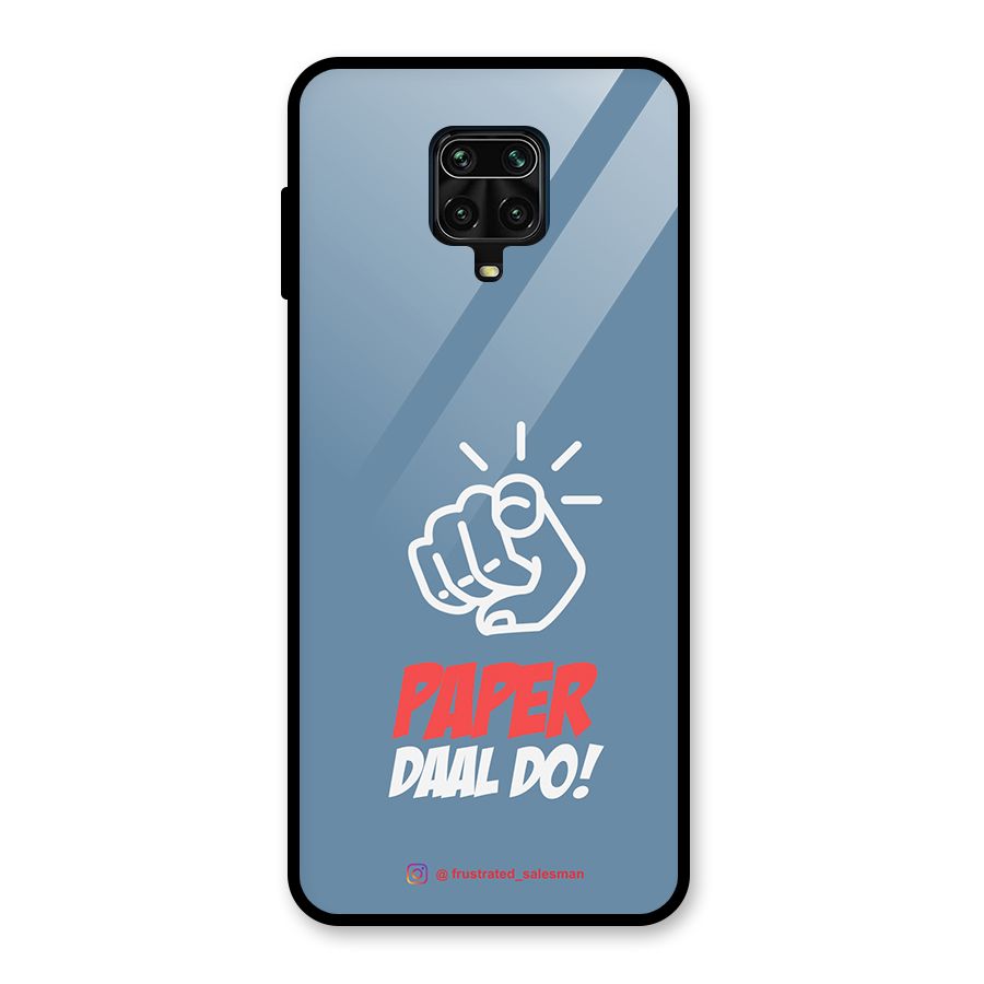Paper Daal Do SteelBlue Glass Back Case for Redmi Note 10 Lite