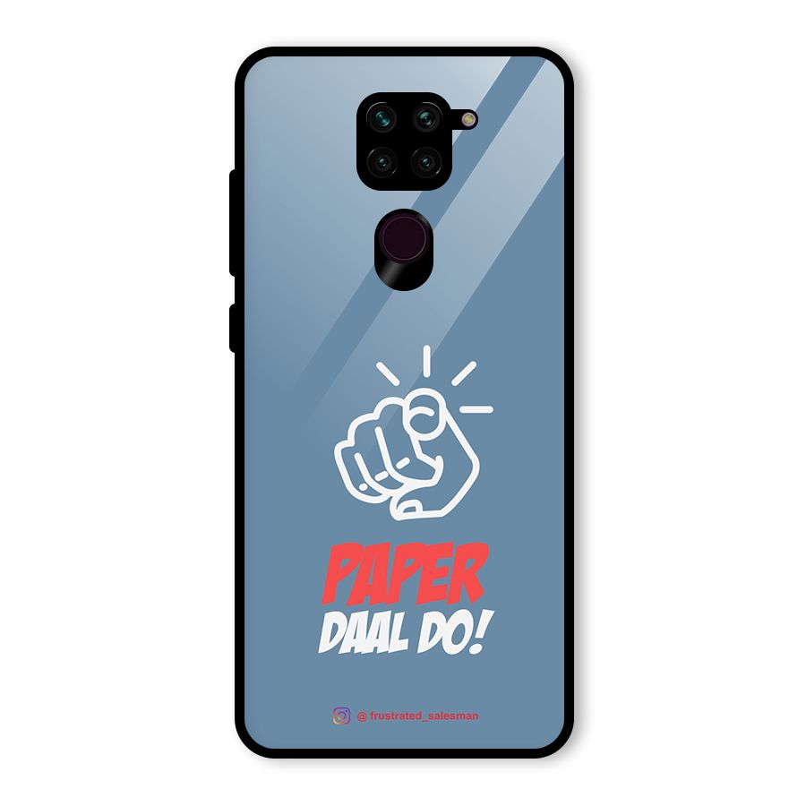 Paper Daal Do SteelBlue Glass Back Case for Redmi Note 9