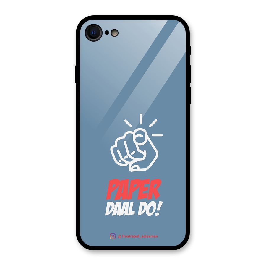 Paper Daal Do SteelBlue Glass Back Case for iPhone 7