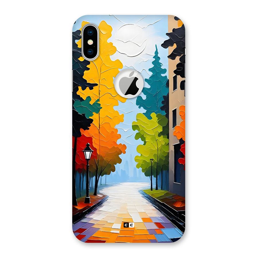 Paper Street Back Case for iPhone X Logo Cut