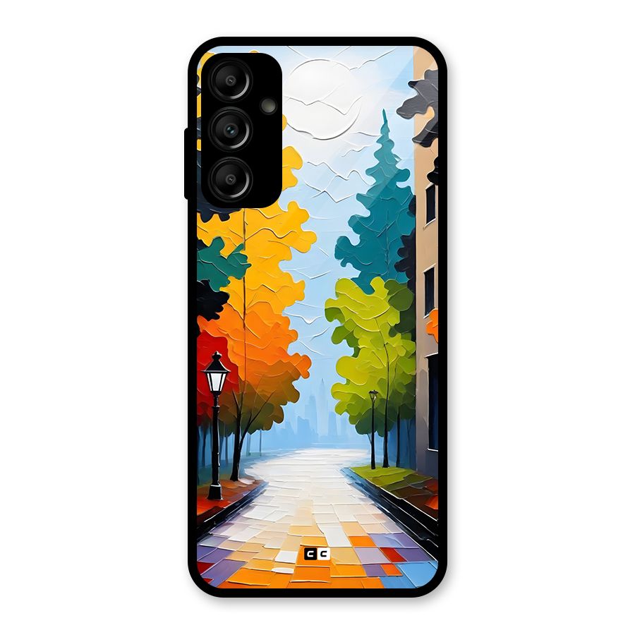 Paper Street Glass Back Case for Galaxy A14 5G