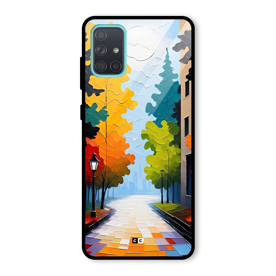 Paper Street Glass Back Case for Galaxy A71