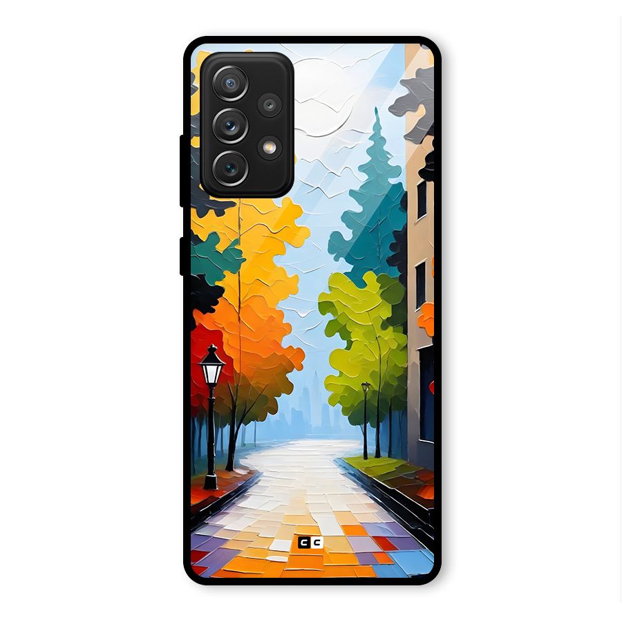 Paper Street Glass Back Case for Galaxy A72