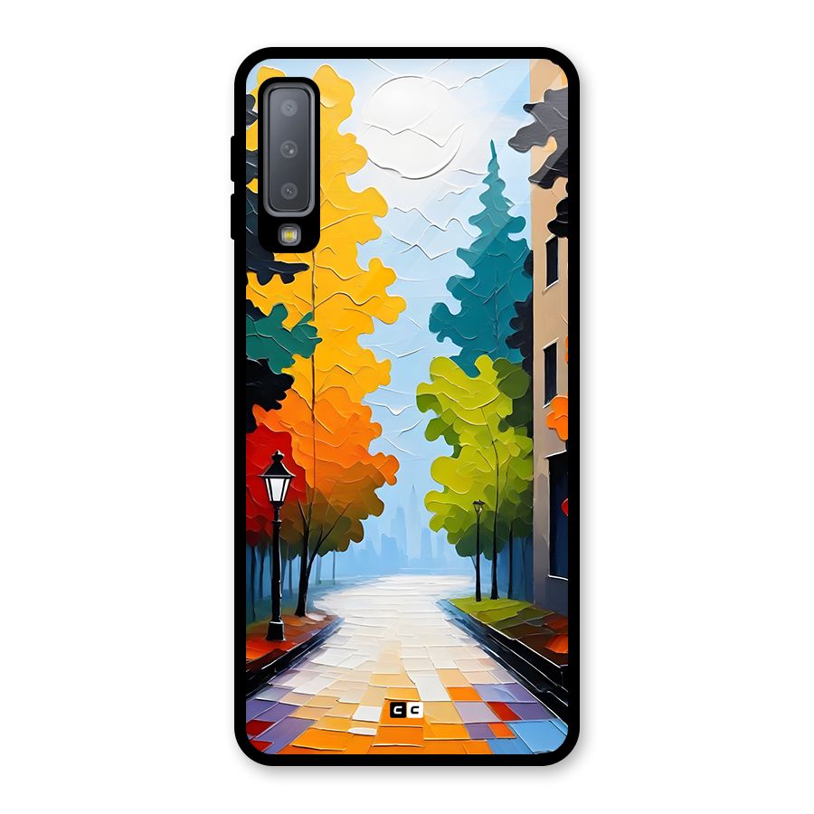 Paper Street Glass Back Case for Galaxy A7 (2018)