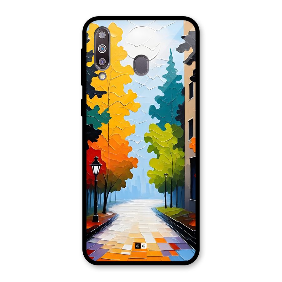 Paper Street Glass Back Case for Galaxy M30