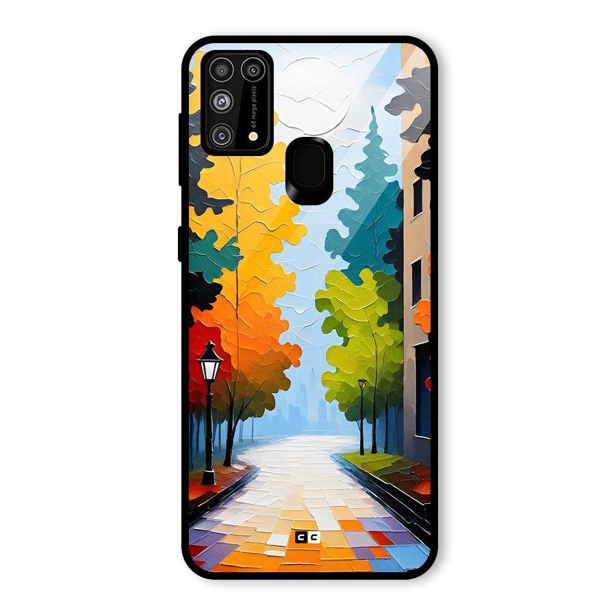 Paper Street Glass Back Case for Galaxy M31