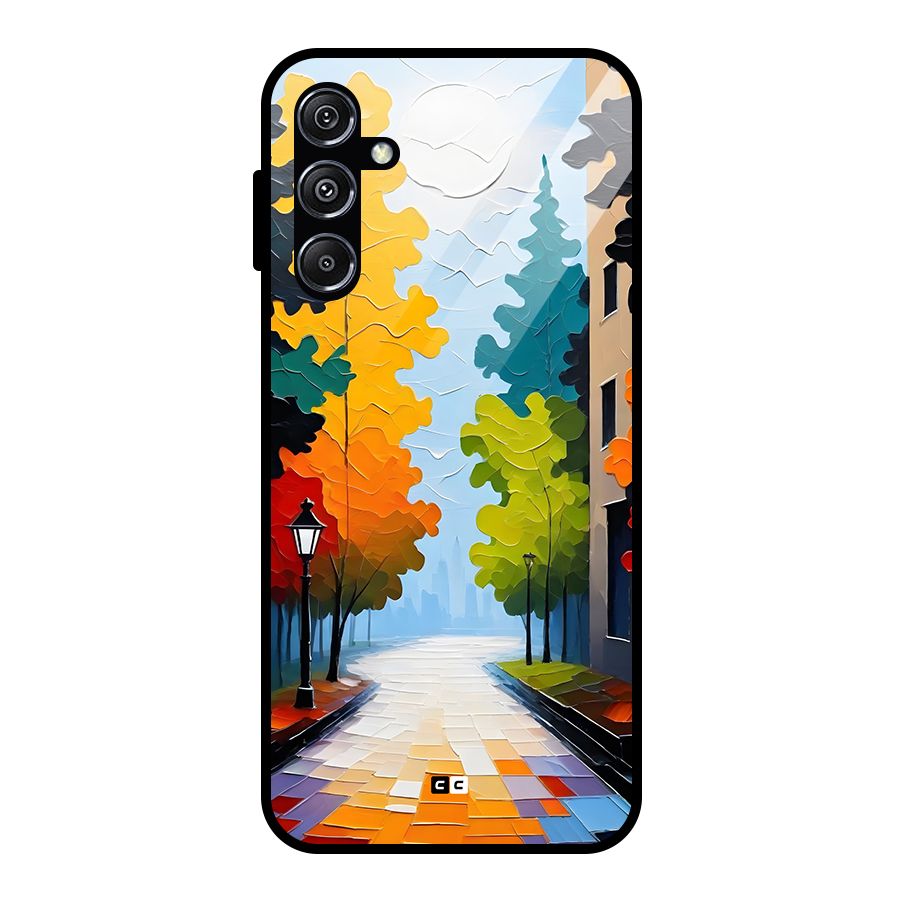 Paper Street Glass Back Case for Galaxy M34 5G