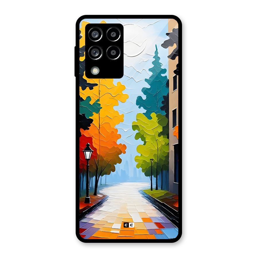 Paper Street Glass Back Case for Galaxy M53 5G