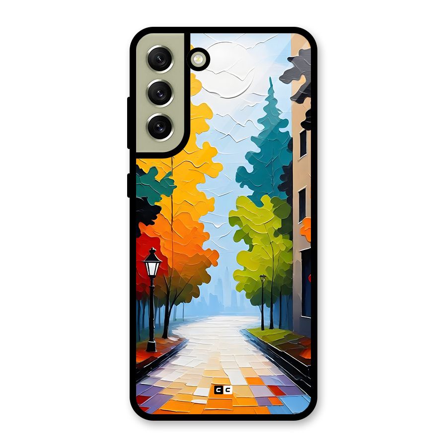 Paper Street Glass Back Case for Galaxy S21 FE 5G