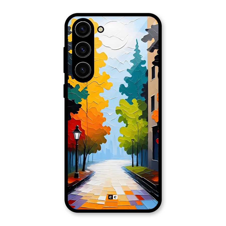 Paper Street Glass Back Case for Galaxy S23 Plus
