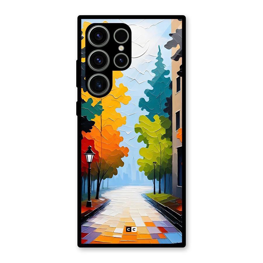 Paper Street Glass Back Case for Galaxy S23 Ultra