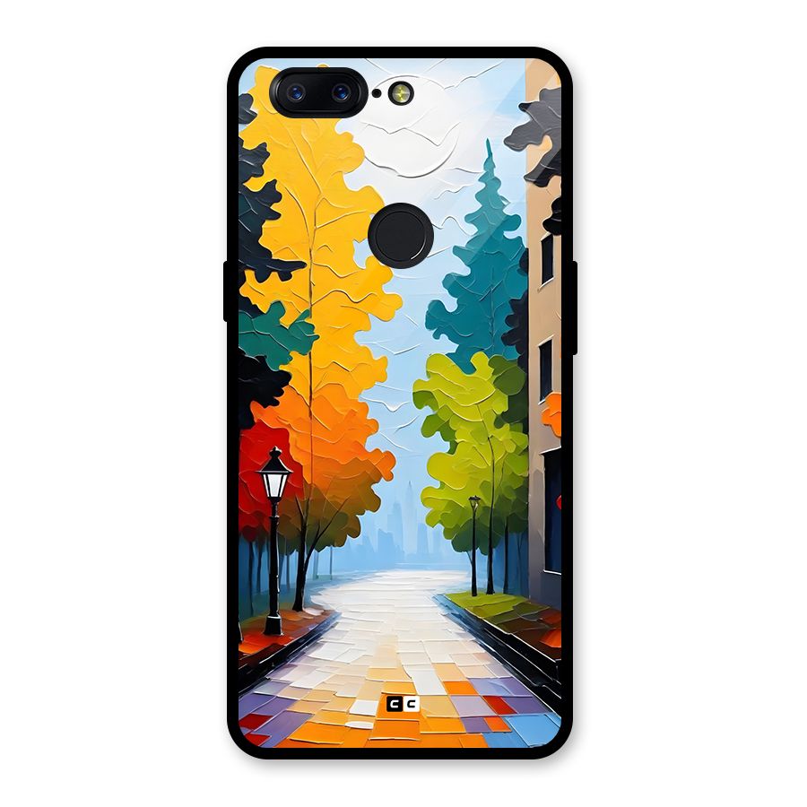 Paper Street Glass Back Case for OnePlus 5T