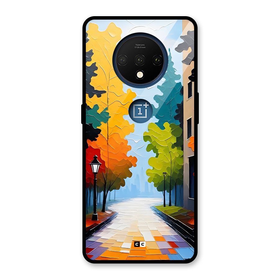 Paper Street Glass Back Case for OnePlus 7T