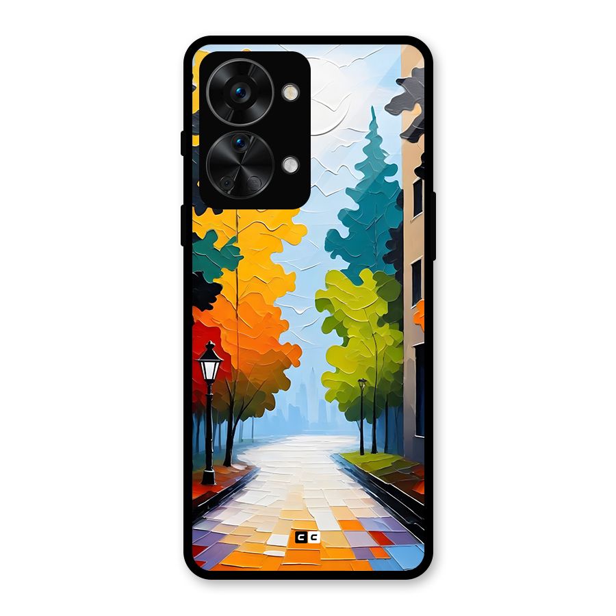 Paper Street Glass Back Case for OnePlus Nord 2T