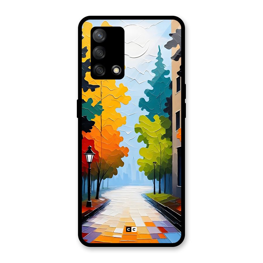 Paper Street Glass Back Case for Oppo F19